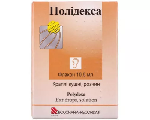 Полідекса, краплі вушні, флакон 10,5 мл | интернет-аптека Farmaco.ua