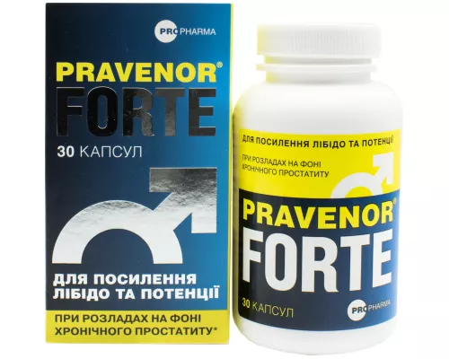 Правенор Форте, добавка диетическая, капсулы, №30 | интернет-аптека Farmaco.ua