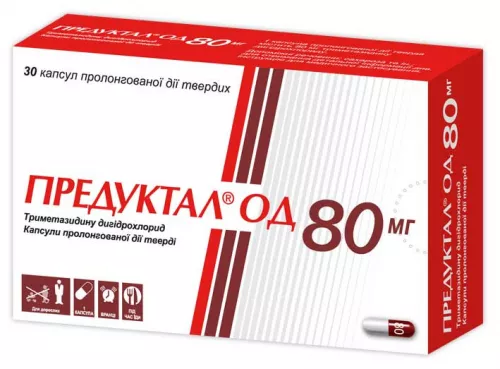 Предуктал® OD, капсулы пролонгированного действия, 80 мг, №30 | интернет-аптека Farmaco.ua