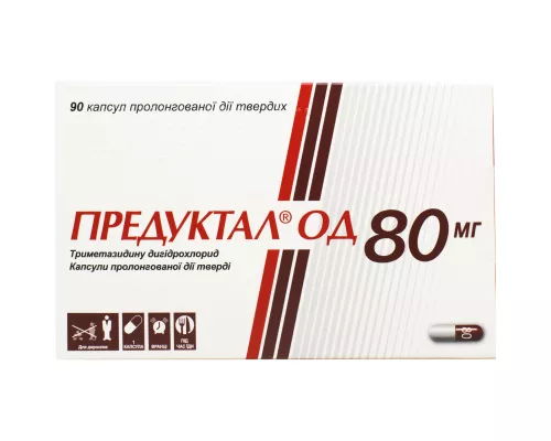 Предуктал® OD, капсули пролонгованої дії, 80 мг, №90 (10х9) | интернет-аптека Farmaco.ua