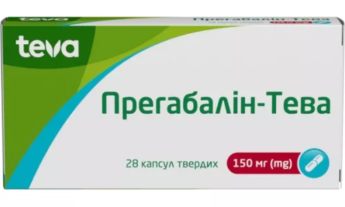 Прегабалін-Тева, капсули 150 мг, №28 (14х2) | интернет-аптека Farmaco.ua