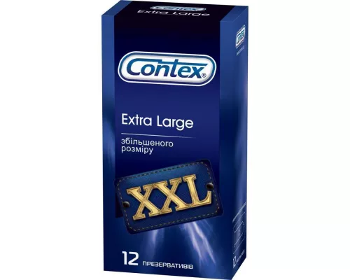 Презервативи Contex Extra Large, збільшеного розміру, №12 | интернет-аптека Farmaco.ua