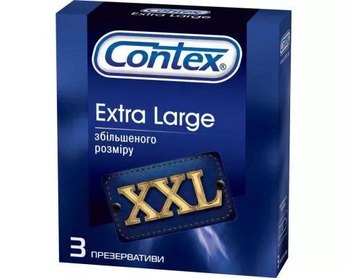 Презервативы Contex Extra Large, увеличеного размера, №3 | интернет-аптека Farmaco.ua
