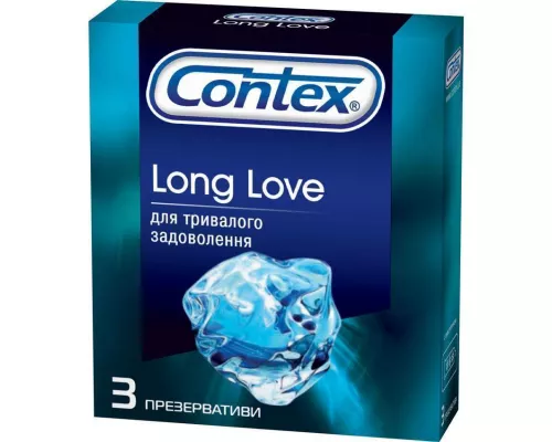 Презервативы Contex Long love, с анестетиком, №3 | интернет-аптека Farmaco.ua