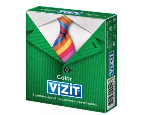 Презервативы Vizit ароматизированные цветные, №3 | интернет-аптека Farmaco.ua