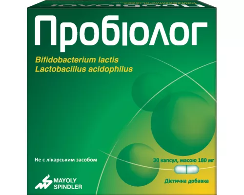Пробиолог, капсулы 180 мг, №30 | интернет-аптека Farmaco.ua