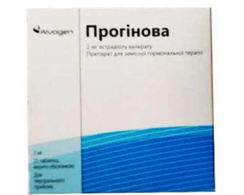Прогінова, таблетки вкриті оболонкою, 2 мг, №21 | интернет-аптека Farmaco.ua