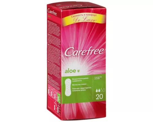 Прокладки ежедневные Carefree Aloe, №20 | интернет-аптека Farmaco.ua