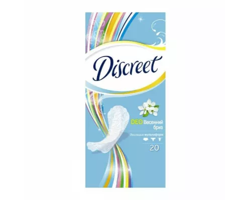 Прокладки щоденні Discreet Deo, spring breeze, №20 | интернет-аптека Farmaco.ua