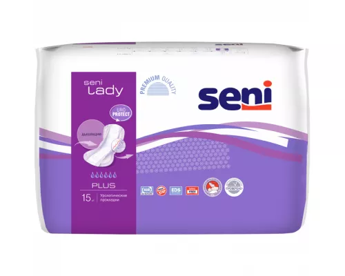 Seni Lady plus, прокладки урологические, №15 | интернет-аптека Farmaco.ua