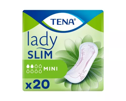 Tena Lady Slim Mini, прокладки урологические, №20 | интернет-аптека Farmaco.ua