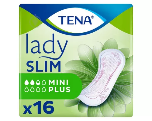Tena Lady Slim Mini Plus, прокладки урологические, №16 | интернет-аптека Farmaco.ua