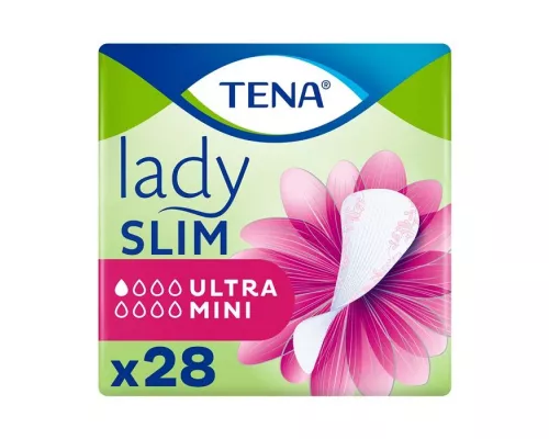 Tena Lady Slim Ultra Mini, прокладки урологические, №28 | интернет-аптека Farmaco.ua