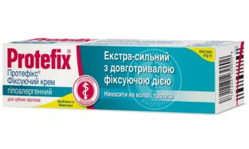 Протефикс®, гипоаллергенный фиксирующий крем, туба 40 мл | интернет-аптека Farmaco.ua