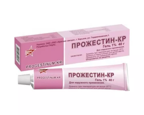 Прожестин-КР, гель, туба 40 г, 1% | интернет-аптека Farmaco.ua