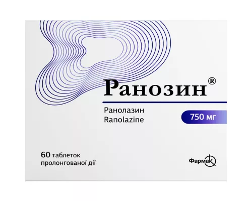 Ранозин, таблетки пролонгированного действия, 750 мг, №60 (10х6) | интернет-аптека Farmaco.ua