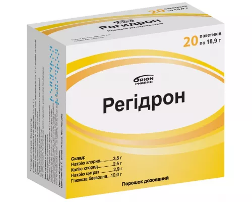 Регідрон, порошок, пакет 18.9 г, №20 | интернет-аптека Farmaco.ua