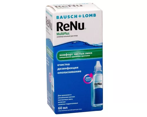 ReNu MultiPlus, раствор для контактных линз, 60 мл | интернет-аптека Farmaco.ua