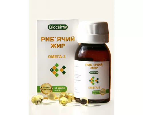 Риб'ячий жир, капсули, №60 | интернет-аптека Farmaco.ua