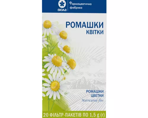 Ромашки цветки, фильтр-пакет 1.5 г, №20 | Farmaco.ua Ромашки цветки, фильтр-пакет 1.5 г, №20 | интернет-аптека Farmaco.ua