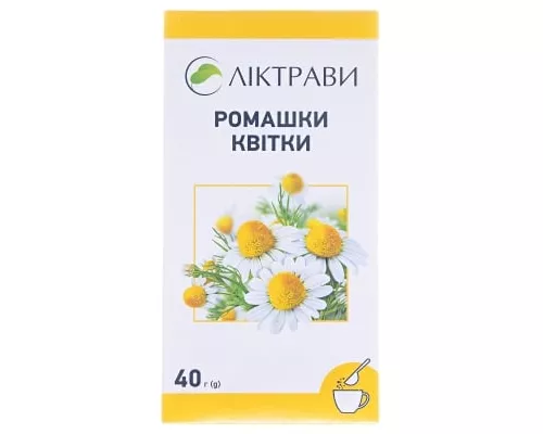 Ромашки квітки, пачка 40 г | интернет-аптека Farmaco.ua
