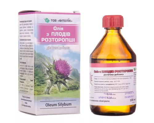 Расторопши масло, 100 мл | интернет-аптека Farmaco.ua