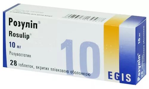 Розулип®, таблетки покрытые плёночной оболочкой, 10 мг, №28 (7х4) | интернет-аптека Farmaco.ua