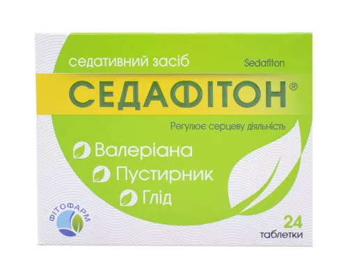 Седафітон, таблетки, №24 (12х2) | интернет-аптека Farmaco.ua
