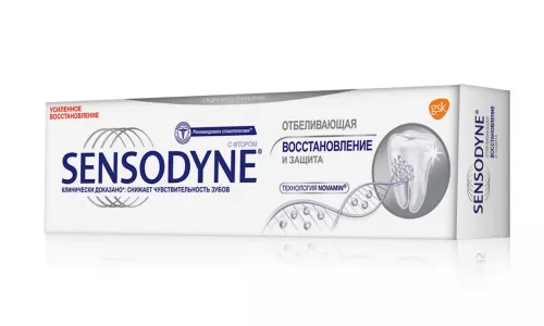 Sensodyne Відновлення та захист, відбілююча, 75 мл | интернет-аптека Farmaco.ua