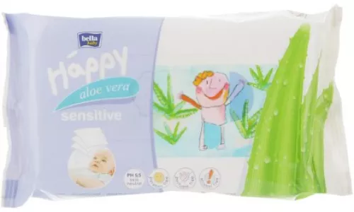 Салфетки Bella Baby Happy Sensitive Aloe Vera для детей, №10 | интернет-аптека Farmaco.ua