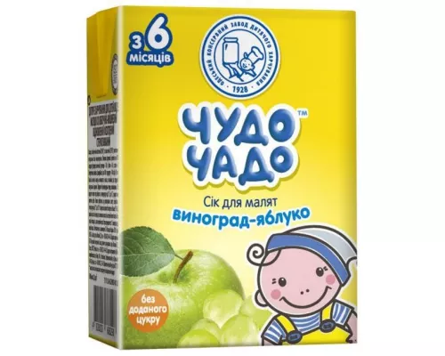 Чудо-Чадо, сік, виноградно-яблучний, 0.2 л | интернет-аптека Farmaco.ua