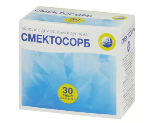 Смектосорб, порошок для приготовления суспензии со вкусом ванили, саше 3.6 г, №30 | интернет-аптека Farmaco.ua