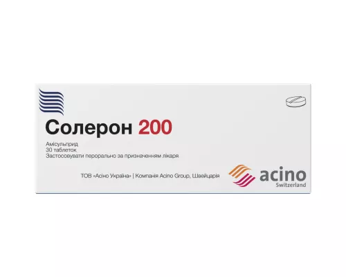 Солерон 200, таблетки 200 мг, №30 (10х3) | интернет-аптека Farmaco.ua