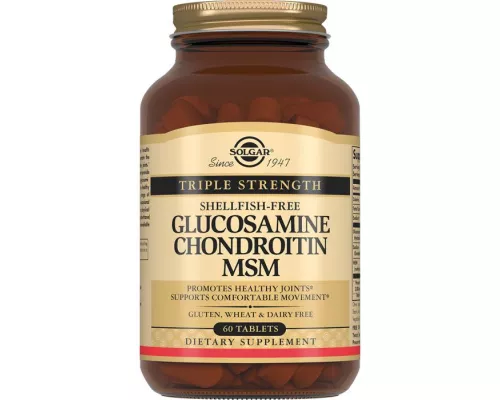 Solgar Комплекс Глюкозаміну та Хондроїтину, №60 | интернет-аптека Farmaco.ua