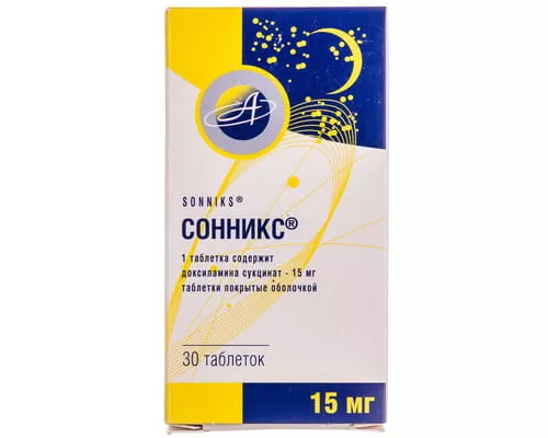 Соннікс, таблетки вкриті оболонкою, 15 мг, №30 (10х3) | интернет-аптека Farmaco.ua
