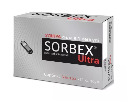 Сорбекс® Ультра, капсулы, №12 | интернет-аптека Farmaco.ua