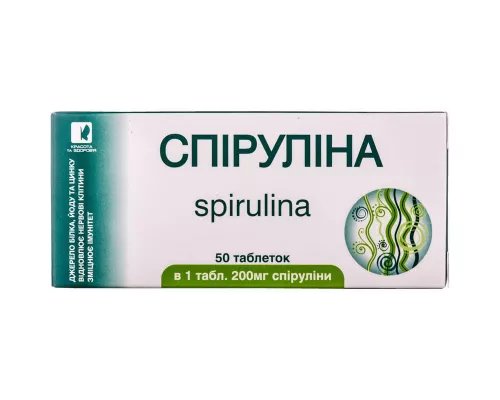 Enjee, спирулина, таблетки, 200 мг/0.5 г, №50 | интернет-аптека Farmaco.ua