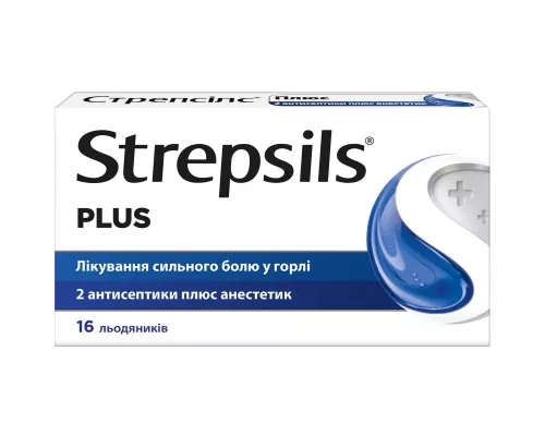 Стрепсілс Плюс, льодяники, №16 | интернет-аптека Farmaco.ua