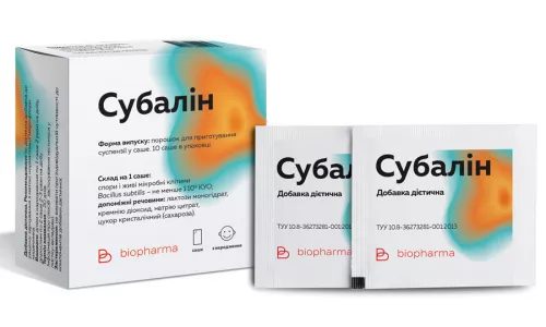 Субалін, порошок, саше, №10 | интернет-аптека Farmaco.ua