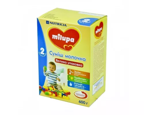 Milupa 2, сухая молочная смесь, 600 г | интернет-аптека Farmaco.ua