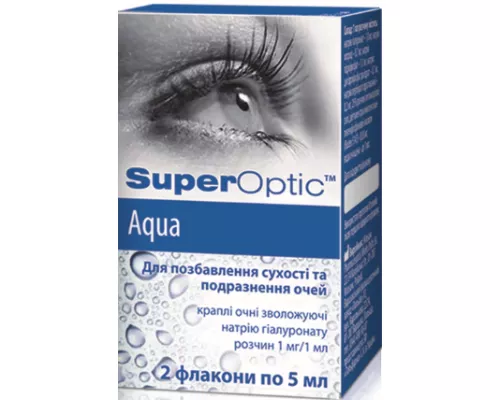 Супероптик Аква, капли глазные, 5 мл, №2 | интернет-аптека Farmaco.ua