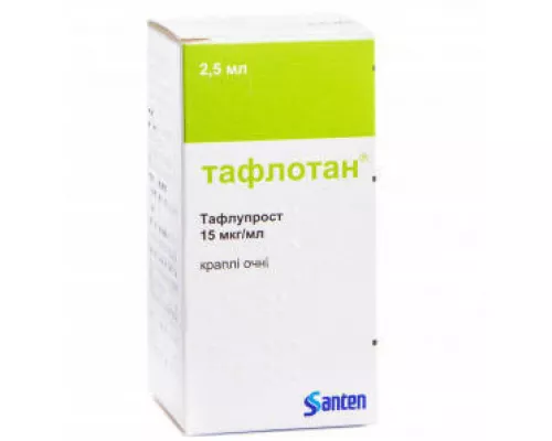 Тафлотан®, капли глазные, флакон 2.5 мл, 15 мкг/мл, №1 | интернет-аптека Farmaco.ua