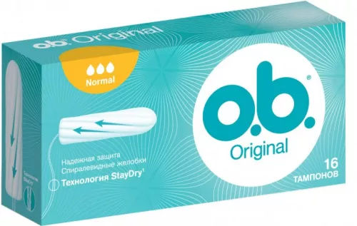 O.b. Original Normal, тампоны, №16 | интернет-аптека Farmaco.ua