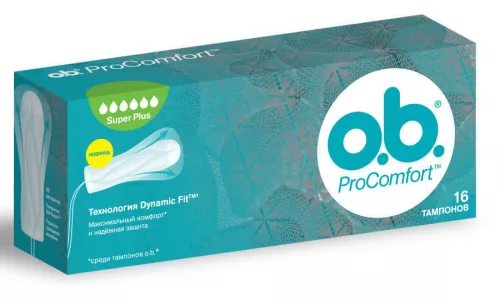 O.b. ProComfort Super Plus, тампони, №16 | интернет-аптека Farmaco.ua