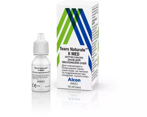 Tears Naturale II MED, искусственные слезы, средство для увлажнения глаз, флакон 15 мл | интернет-аптека Farmaco.ua