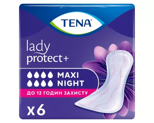 Tena Lady Maxi Nigh, прокладки урологічні, №6 | интернет-аптека Farmaco.ua