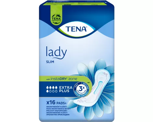 Tena Lady Slim Extra Plus, прокладки урологические, №16 | интернет-аптека Farmaco.ua