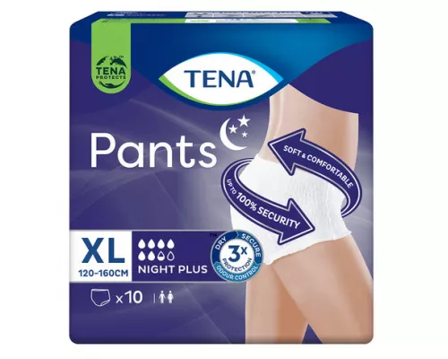 Tena Pants Plus Night, підгузки-труси для дорослих, розмір XL, №10 | Farmaco.ua Tena Pants Plus Night, підгузки-труси для дорослих, розмір XL, №10 | интернет-аптека Farmaco.ua