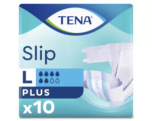 Tena Slip Plus, підгузки для дорослих, розмір L, №10 | интернет-аптека Farmaco.ua