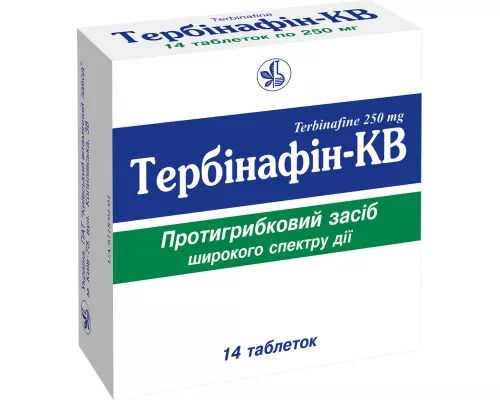 Тербинафин, таблетки, 0.25 г, №14 | интернет-аптека Farmaco.ua